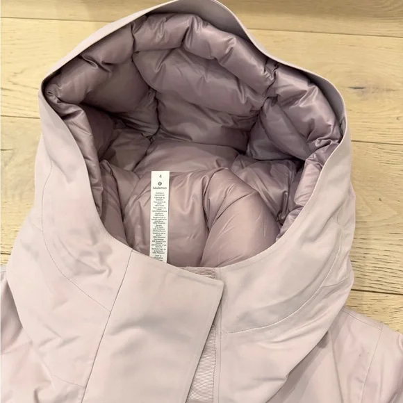 Lululemon Long Pink Down-Filled Puffer Coat - Picture 6 of 10